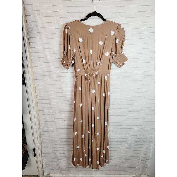 Anthropologie Bernice Polka Dot Wrap Dress, sz 0 - Picture 12 of 16